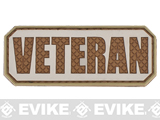 Matrix Veteran PVC Hook and Loop IFF Morale Patch - Desert