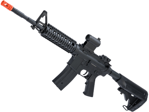 Golden Eagle M4 RIS Airsoft AEG Rifle w/ Hurricane Type Crane Stock (Package: Black / Gun Only)