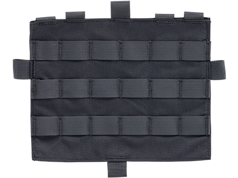 Phantom Gear MOLLE Rear Panel for Plate Carriers (Color: Black)