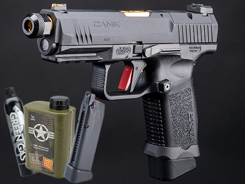 CANiK TP9 Elite Combat Green Gas Airsoft Pistol (Licensed by Cybergun) -  Black