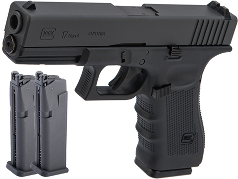 Umarex GLOCK 17 Gen 4 Full Size Blowback CO2 Powered Airgun by KWC (Package: 2 Mag Bundle)