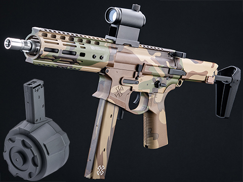 EMG Noveske Space Invader Gen4 Pistol Caliber Carbine Training Weapon (Color: Woodland Camouflage / 8.5 / Black Thunderstorm Package)