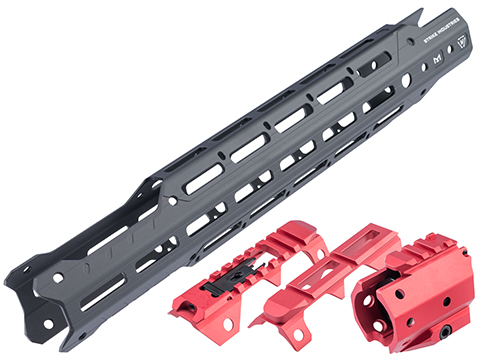 EMG / Strike Industries Licensed GRIDLOK Main Handguard Body (Model: Black / 15 / Add Red Attachment Kit)