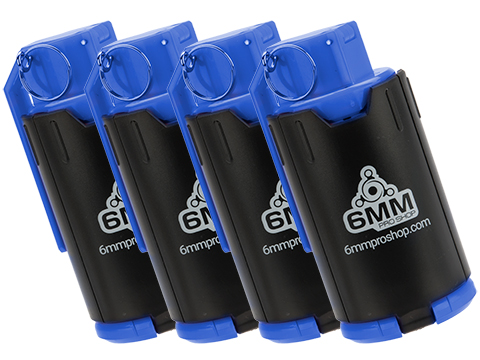 6mmProShop GBR Airsoft Mechanical BB Shower Simulation Hand Grenade (Model: Type A / Blue / 4-Pack)