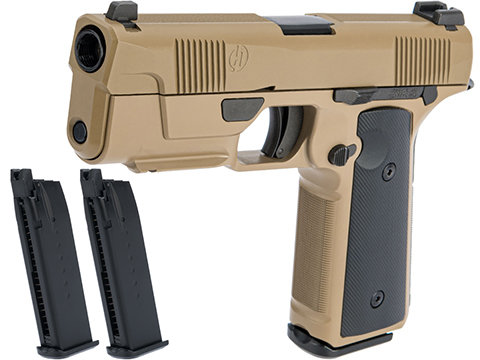 EMG / Hudson H9 Gas Blowback Airsoft Parallel Training Pistol (Color: Flat Dark Earth / CO2 / Reload Package)