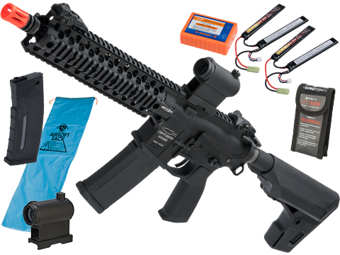 PTS Centurion Arms CM4 with KWA AEG3 System Airsoft AEG Rifle (Model: Go Airsoft Package)