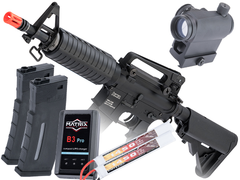 KWA KM4 CQB Airsoft AEG Rifle (Package: Go Airsoft Package)