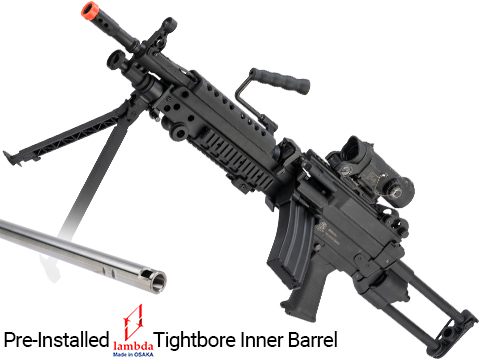 Cybergun FN Licensed M249 MINIMI Featherweight Airsoft Machine Gun (Model: Para / 400 FPS / Performance Package)