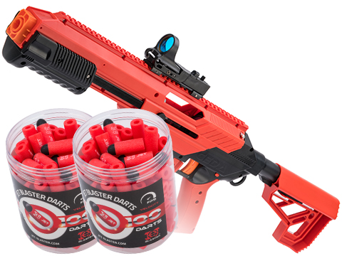 Jet Blaster CEDA Foam Blaster Dart Gun (Model: Model S / Red / Add 1000 Darts)