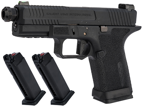 EMG Salient Arms International BLU Compact Airsoft Training Weapon (Type: Blackout w/ Green Gas Mag / Reload Package)