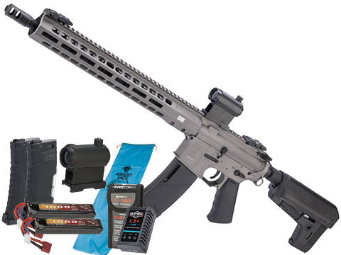 EMG / KRYTAC / BARRETT Firearms REC7 DI AR15 AEG Training Rifle (Color:  Tungsten / Carbine / Go Airsoft Package), Airsoft Guns, Airsoft Electric  Rifles - Evike.com Airsoft Superstore