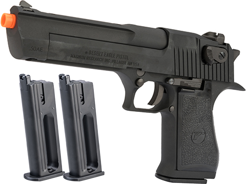 WE-Tech Desert Eagle .50 AE Gas Blowback Airsoft Pistol by Cybergun (Color: Black / CO2 / Reload Package)