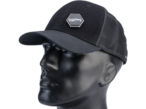 Evike.com Patch Panel Mesh Adjustable Tactical Ball Cap (Color: Black / GoPew Patch Package)