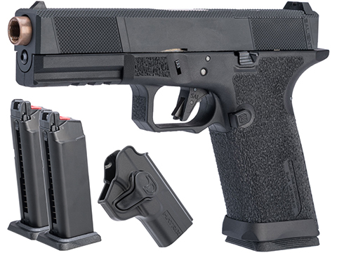 EMG SAI BLU w/ EMG Tier One Utility RMR-Cut Slide GBB Airsoft Pistol (Color: Rose Gold / Carry Package)