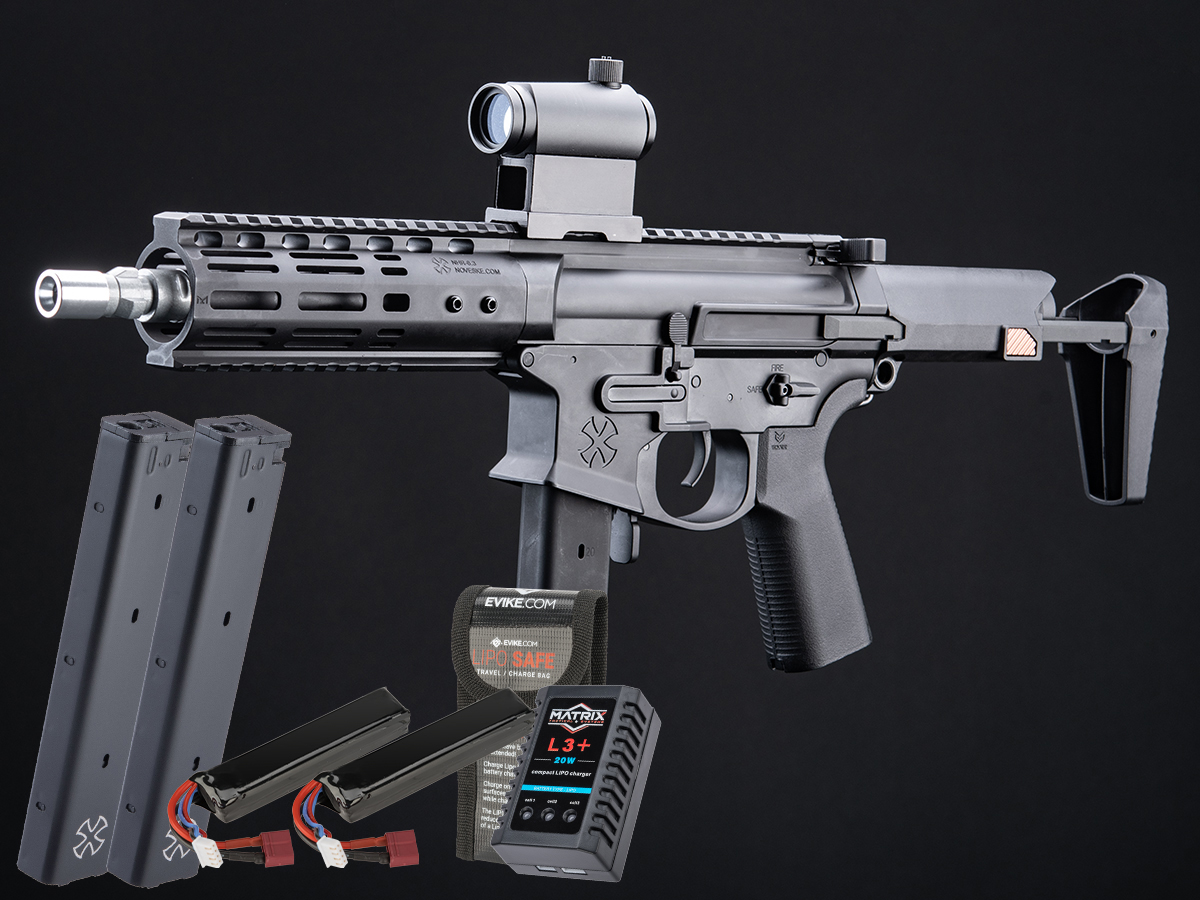 EMG Noveske Space Invader Gen4 Pistol Caliber Carbine Training Weapon (Color: Black / 8.5 / Go Airsoft Package)