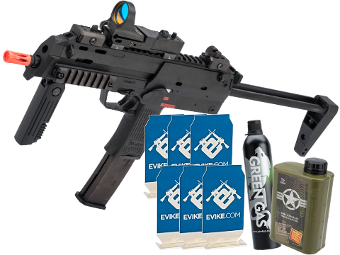 Evike.com Stay at Home Weapon Training / Target Shooting Airsoft Pack (Model: H&K Umarex MP7 Airsoft GBB SMG)