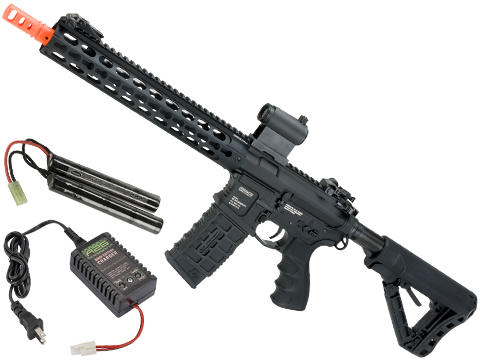 G&G GC16 Warthog Full Metal Airsoft AEG Rifle (Model: 12 Keymod / 9.6 Butterfly Battery + Smart Charger)