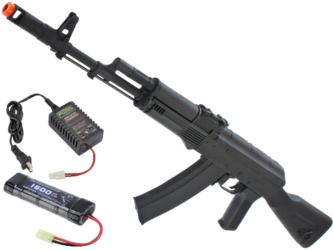 CYMA Sport AK74M Airsoft AEG Rifle (Package: 9.6v NiMH Battery + Charger)