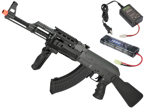 CYMA AK-47 ELECTRIC AEG FULL AUTO AIRSOFT RIFLE GUN w/ PISTOL COMBO 6mm BB  BBs