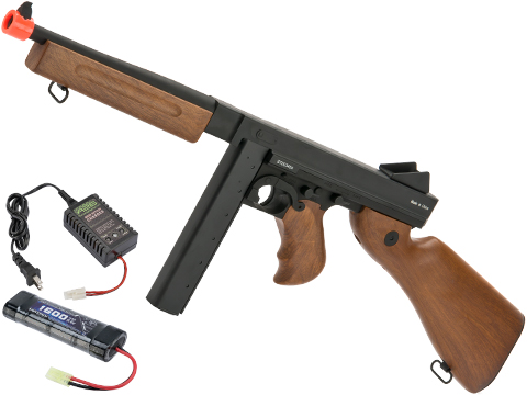 Matrix / CYMA Sport M1A1 Thompson Submachine Gun Full Metal Gearbox Airsoft AEG (Package: Gun Only)