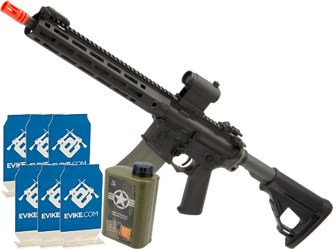 Evike.com Stay at Home Weapon Training / Target Shooting Airsoft Pack (Model: Helios Knight's SR-16E Mod2 AEG)