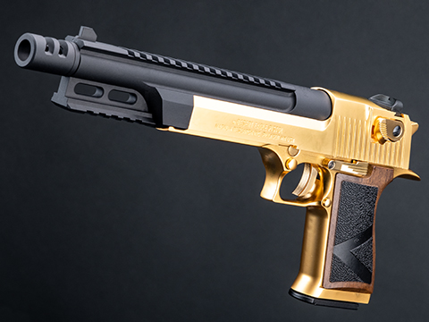 Evike.com Custom Raccoon Special Hand Cannon .50AE Desert Eagle Gas Blowback Airsoft Pistol (Color: Gold / Green Gas)