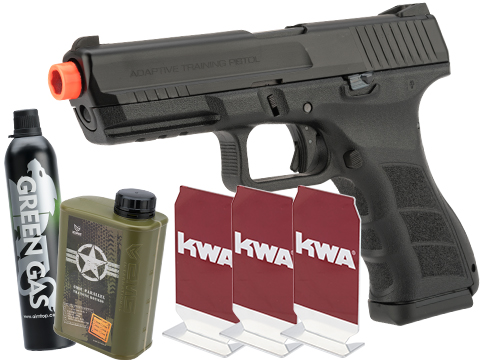 KWA ATP Full Size Airsoft GBB Gas Blowback Pistol (Model: Semi Auto / Stay at Home Package)