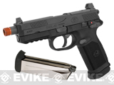 Cybergun FN Herstal Licensed FNX-45 Tactical Airsoft Gas Blowback Pistol by VFC (Color: Black / Add Extra Magazine)