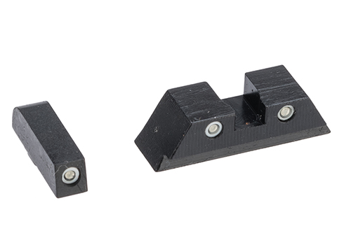 Pro-Arms Steel Sight Set w/ Tritium for GLOCK Series Airsoft Training Pistols (Model: GLOCK 19X / GLOCK 19 Gen.4)