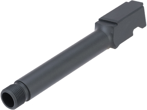 Pro-Arms CNC Aluminum Threaded Outer Barrel for Elite Force GLOCK 17 GBB Pistols (Color: Black)