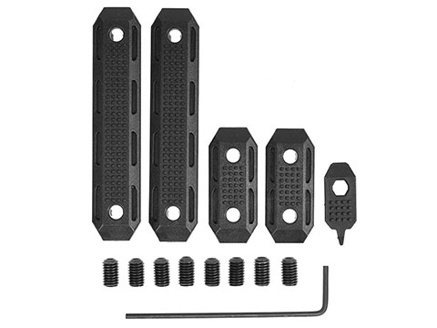 PTS Enhanced Polymer EP M-LOK Rail Cover Set (Color: Black)