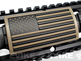 Custom Gun Rails Large PVC Rail Cover (Type: U.S. Flag Tan / Stars Left / 20mm Picatinny Rail Version)