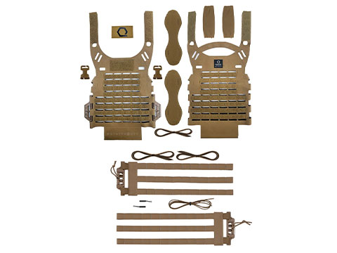 Qore Performance Iceplate EXO Ultralight Ventilated Plate Carrier (Color: Coyote Brown)