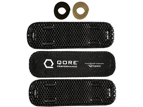 Qore Performance IceVents Universal Breathable Stand Off Ventilation Padding for Military & Police Duty Belts and Tool Belts (Color: Black)