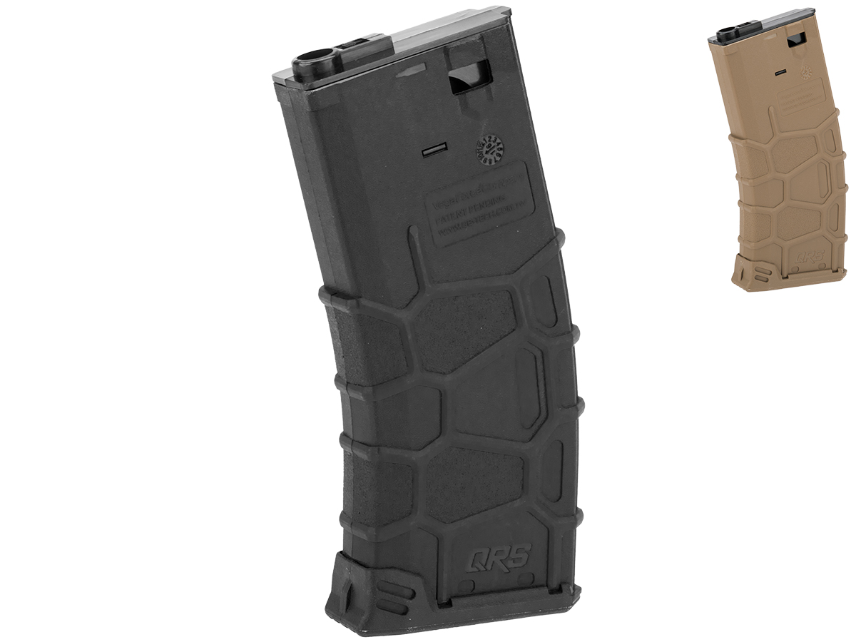 VFC QRS Polymer Magazine for M4/M16 Series Airsoft AEGs (Type: 120rd Mid-Cap / Black)