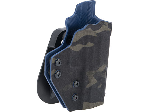 QVO Tactical Secondary OWB Kydex Holster for EMG Archon Type B Series (Color: Multicam Black)