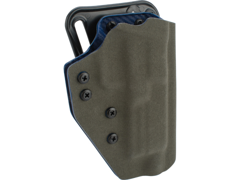 QVO Tactical Secondary OWB Kydex Holster for EMG SAI BLU Series (Color: Ranger Green)