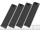 Energy Diamond Plate Rail Covers - Set of 4 (Color: Black)