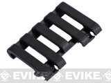 Element 5-Slot Rail Cover with Wire Loom (Color: Black)