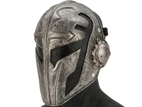 Evike.com R-Custom Fiberglass Wire Mesh Templar Mask - Black