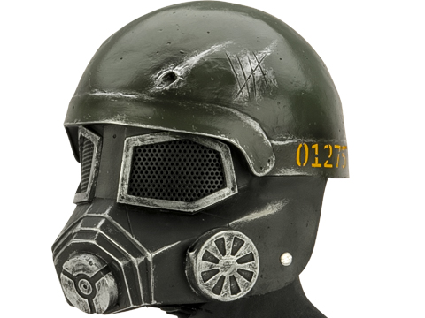 Evike.com R-Custom Fiberglass Wire Mesh Fallout Mask Inspired by Fallout - Green/Gold