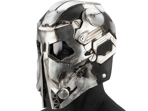 Evike.com R-Custom Fiberglass  Stalker Full Face Mask (Color: Mettalic Brown / Clear Lens)