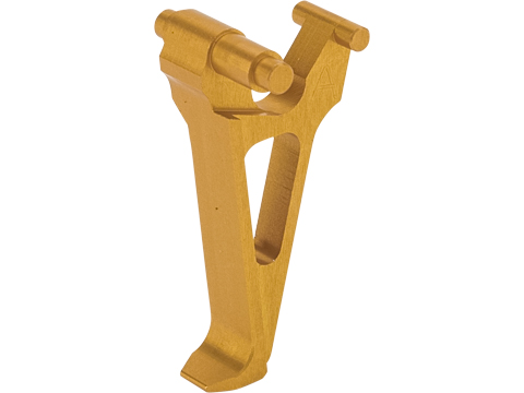 Retro Arms CNC Machined Aluminum Trigger for AK Series AEG Rifles (Color: Gold / Style A)