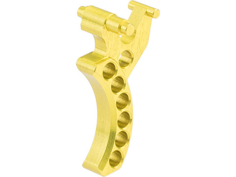 Retro Arms CNC Machined Aluminum Trigger for AK Series AEG Rifles (Color: Yellow / Style C)