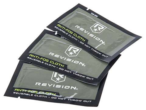 Revision Reusable Anti-Fog Cloths (Quantity: 3-Pack)