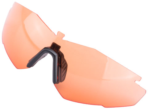 Revision Stingerhawk® Ballistic Eyewear Replacement Lens w/ Adjustable Nose Piece (Color: Vermillion)