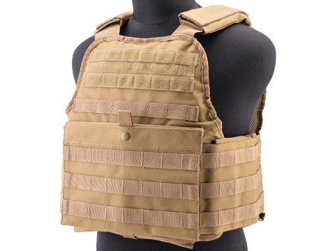 Rothco MOLLE Plate Carrier Vest (Color: Coyote Brown)