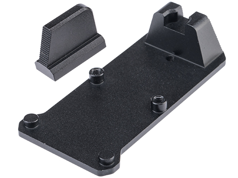 RWA Suppressor Height Sight Set w/ RMR Footprint Mount Red Dot Plate for Agency Arms EXA Gas Blowback Airsoft Pistol