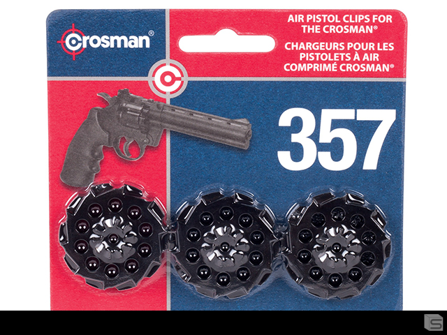 Crosman Spare Pellet Clips For Vigilante Co Powered Airgun Revolvers For Airgun Use Only