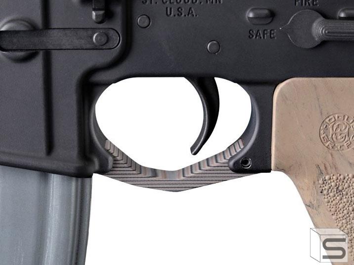 Hogue AR-15/M-16 Contour Trigger Guard G10 (Color: G-Mascus Dark Earth) |  Pro Shop | Salient Arms